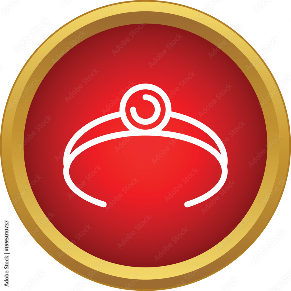 Fototapeta premium Tiara icon representing royalty, elegance, and celebration