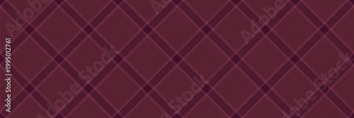 Rug seamless vector pattern, machinery tartan check fabric. Gentleman plaid texture background textile in red and dark colors.