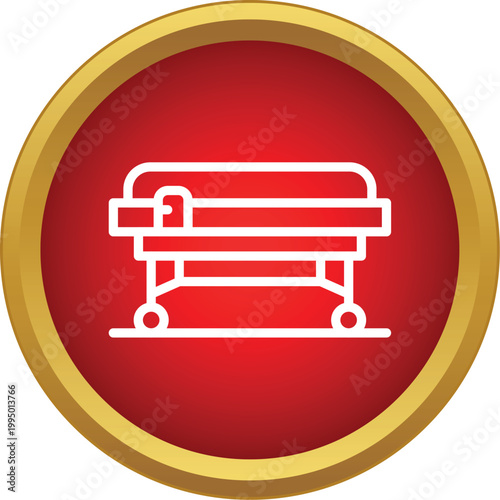 Emergency stretcher gurney providing immediate support for patient transport