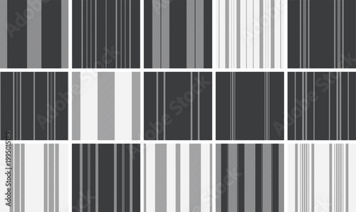 Striped collection created for seasonal gift sales. Coordinated lines visuals reinforce romantic and festive mood. Vector scalability supports campaigns.
