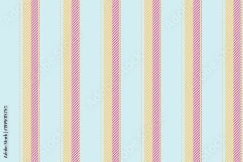 Oibrant background seamless pattern, festive fabric texture lines. Aown vector textile stripe vertical in light and amber colors.