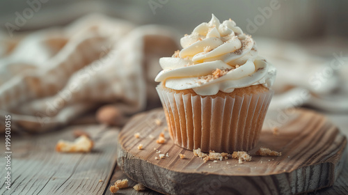 Cupcake mit cremigem Topping