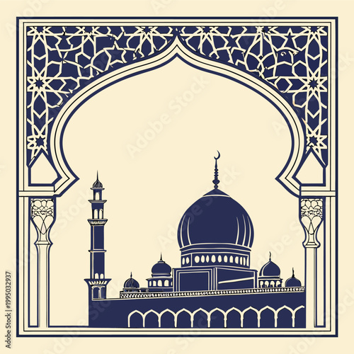 taj mahal vector illustration