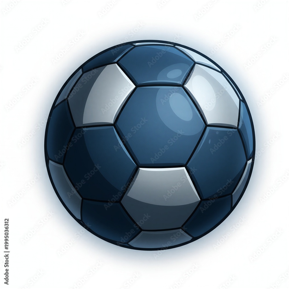 Fototapeta premium soccer ball on white background