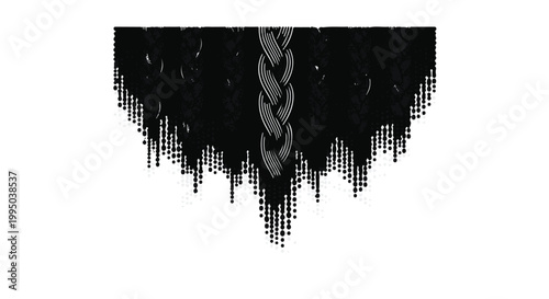 Glitchy black digital background with pixelated effect