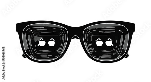 black sunglasses with reflective lenses fashion accessory