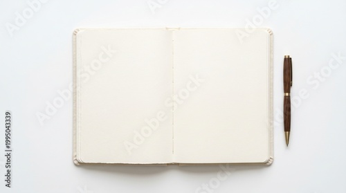 Open blank notebook with lined pages and spiral binding on white background mockup