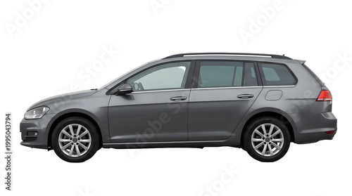 Volkswagen golf sportwagen grey estate car side view