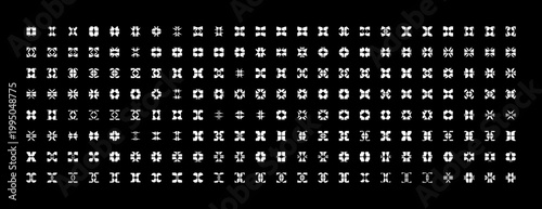 Modern style logo symbol for brand identity. Minimalist abstract logo with flowing geometric shapes representing harmony and balance.