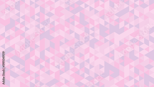 Soft Pink Pastel Geometric Triangle Pattern Background, Abstract Seamless Low Poly Mosaic in Blush and Lavender, Minimal Modern Polygon Design for Wallpaper, Branding, Web UI and Creative Backdrops