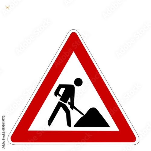 Indication of construction work