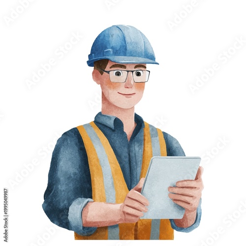 portrait of a young worker