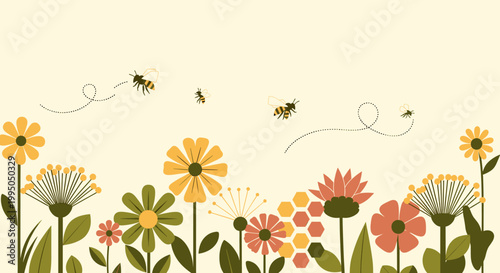 A cheerful, modern floral illustration evoking growth and positivity. Perfect for website design, social media graphics, or adding a touch of freshnes