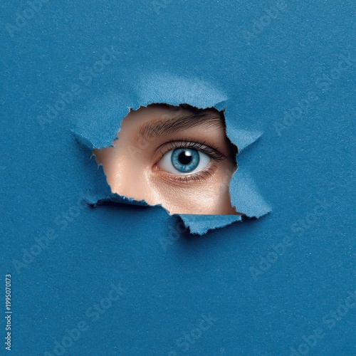 Mystery revealed through a striking blue backdrop