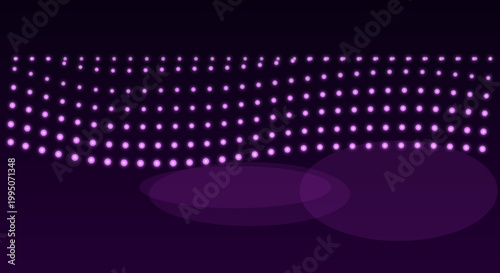 Purple gradient background with bokeh lights in dark luxurious setting for nightclub promotion