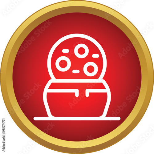 Kebab meat cooking on a vertical rotisserie, a popular dish icon