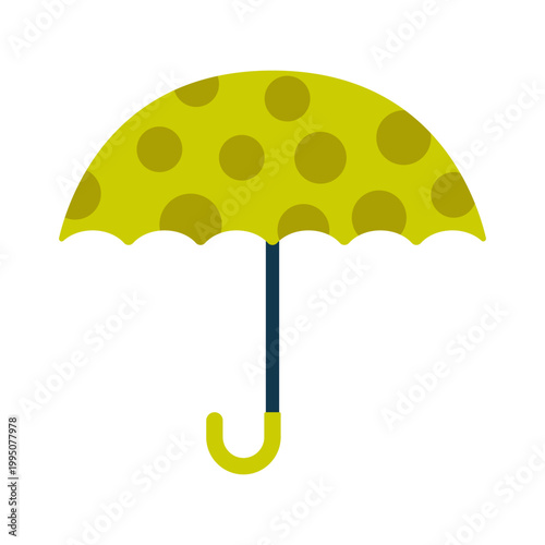 Umbrella icon. Colored silhouette. Front and side views. Vector simple flat graphic illustration. Isolated object on a white background.