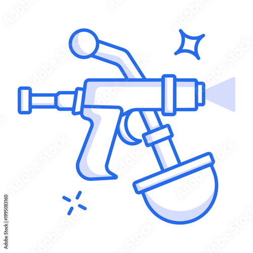 A line style icon depicting spray paint can