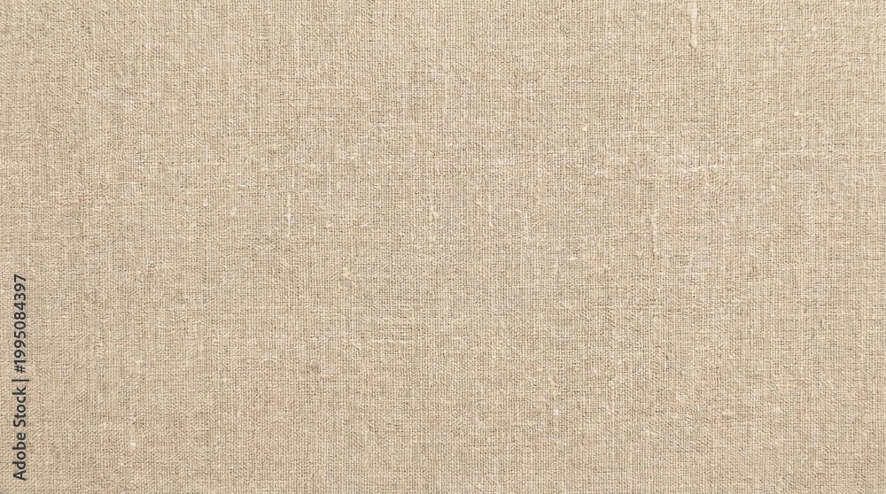 Fototapeta premium A close-up of a tan-colored fabric with a distinct vertical and horizontal weave.