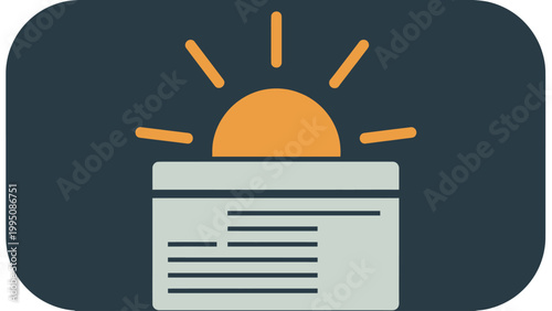 Sunrise over documents