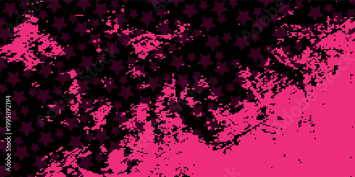 Black and yellow abstract background with brushstroke and halftone style splashBlack and yellow abstract background with brushstroke and halftone style splash