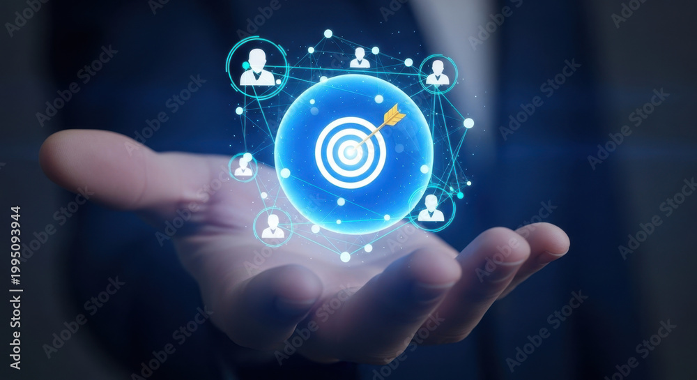 Fototapeta premium Business analyst evaluates team performance analytics, organizational insights, workforce data, productivity metrics, employee evaluation, performance tracking, data visualization