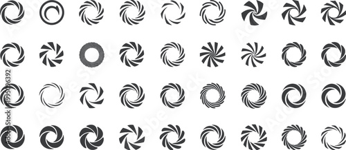 icon, circle, swirl, aperture