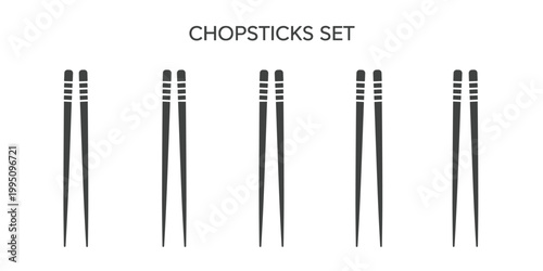 chopsticks, set, asian, food