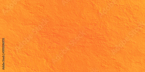 A rough orange and yellow plaster wall texture provides a grunge stucco pattern on a blank surface, creating a vintage backdrop with an artistic material design