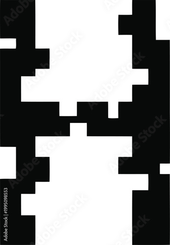 Black and white geometric zigzag pattern, background, seamless pattern de
