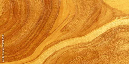 Natural olive wood texture with wavy marbled grain, premium organic timber surface for background and furniture design