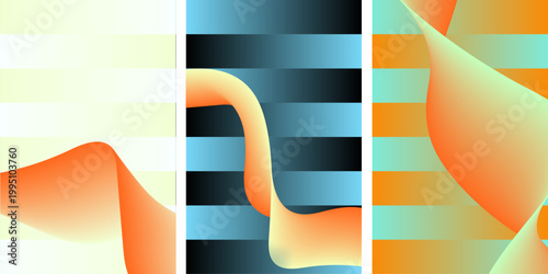 Gradient pastel texture for advertising campaigns, or social media poster. Modern ripple glass texture effect. Futuristic neon gradient pattern with diagonal glowing lines blending smooth and radiant