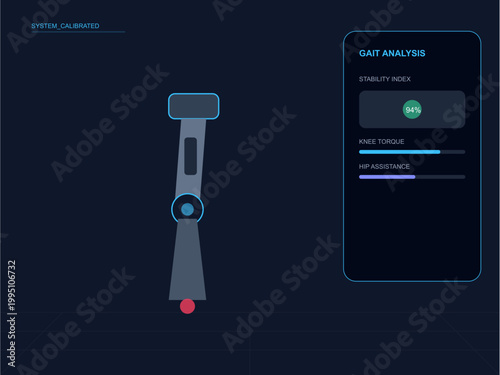 Robotic Exoskeleton for Medical Rehabilitation and Bionic Gait Analysis UI