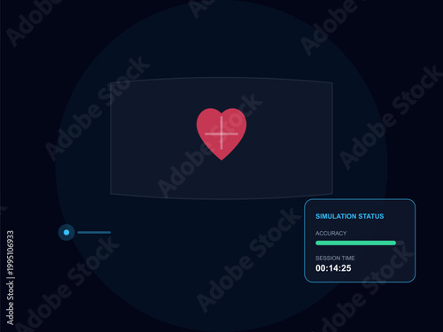 Medical Virtual Reality Training with Holographic Heart Simulation Interface