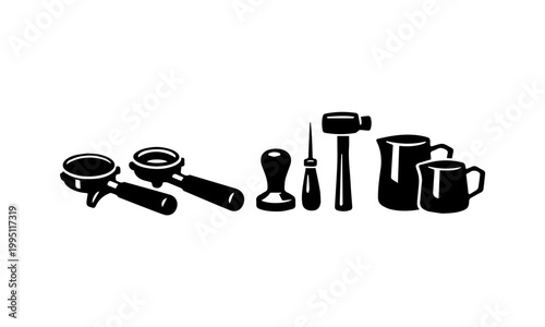 vector illustration of a set of tools