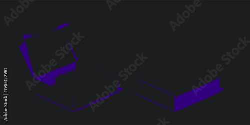 Vector background of boxes, closed and open,.Print