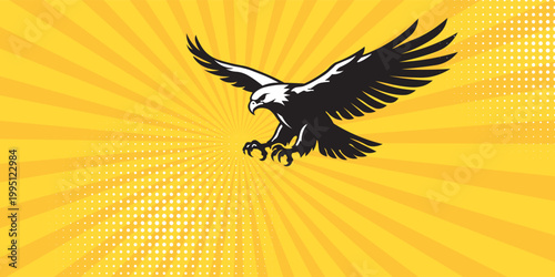 Pop art yellow comic book cartoon magazine cover. Cartoon cute retro Strip pattern mock up. Vector halftone illustration. Vintage background for comic superhero text, speech bubble, message.