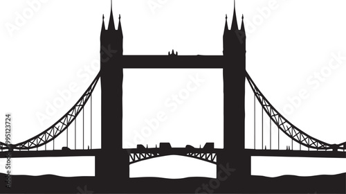 UK London Tower Bridge Silhouettes Low Competition