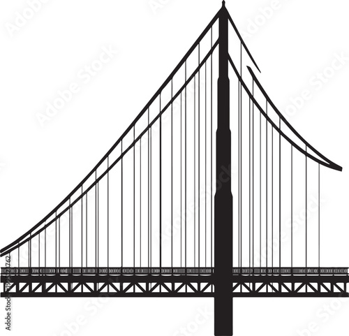 USA San Francisco Golden Gate Bridge Silhouettes Low Competition