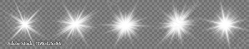 White sun rays create soft radiant abstract background. Vintage engraving style enhances artistic composition. Vector collection set.