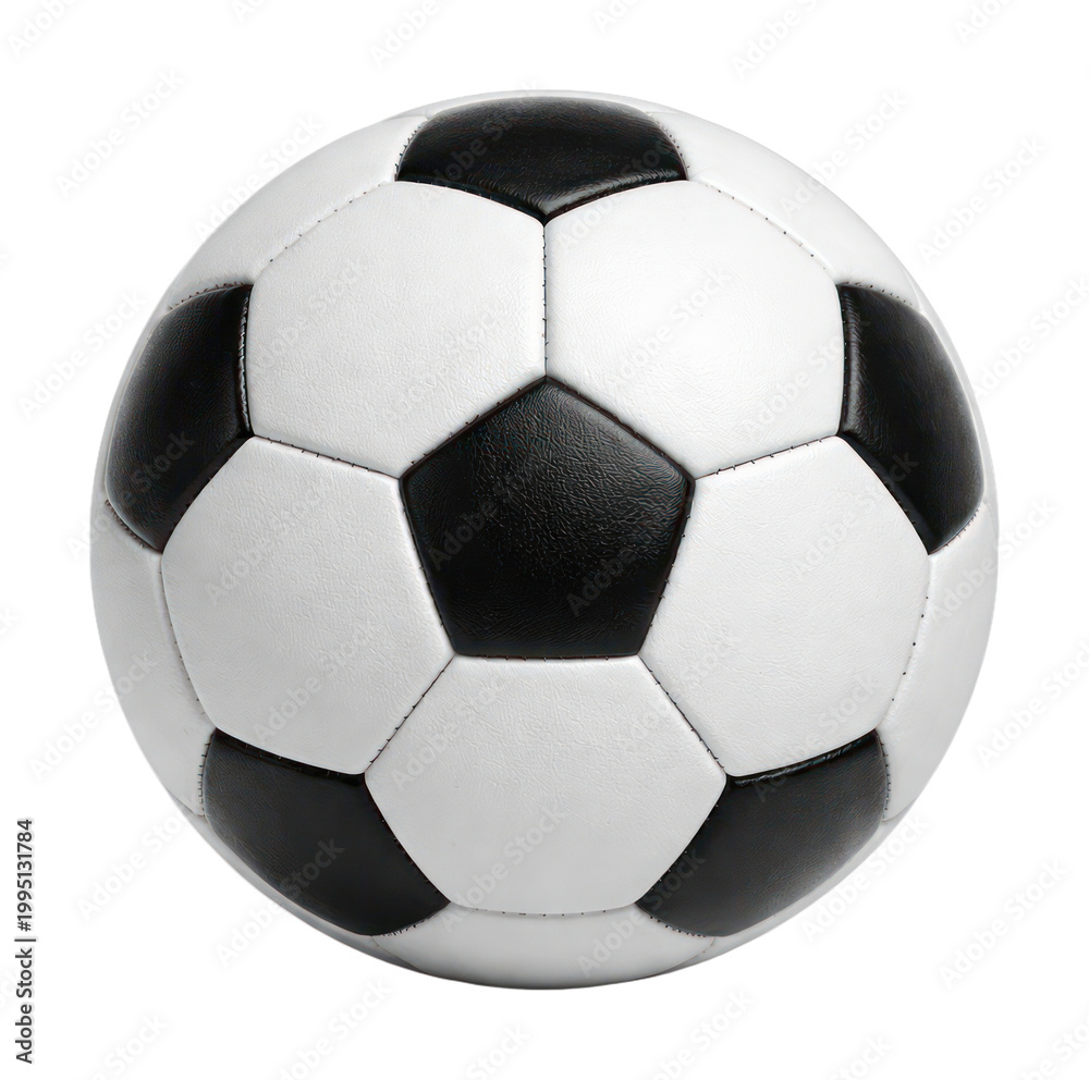 Naklejka premium PNG Classic black white soccer ball
