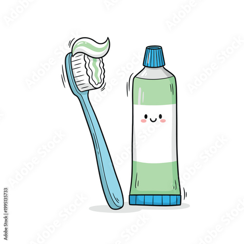Toothbrush and toothpaste for oral care 2.