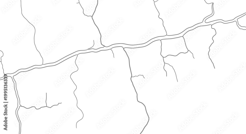 Fototapeta premium Complex Network of Abstract Cracks or Veins with Branching Pattern on an Isolated White Background