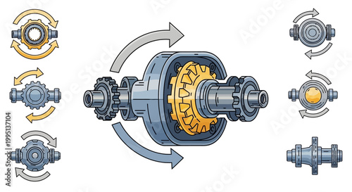 Mechanical Universal Joint Coupling System.