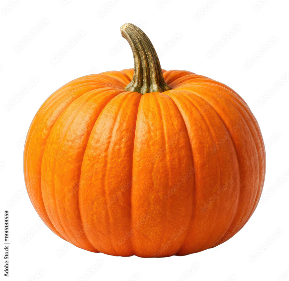 Obraz premium PNG Vibrant autumn pumpkin harvest decoration.