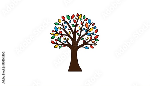 tree with colorful leaves