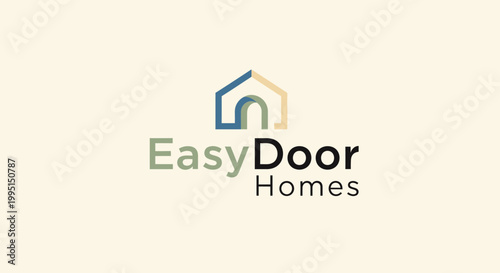 Modern house logo minimalist design for real estate and property ventures