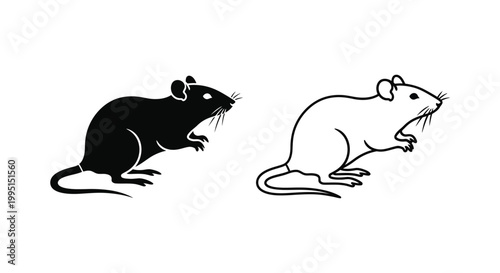 Cartoon Rats Vector Designs for Illustrations Vector
