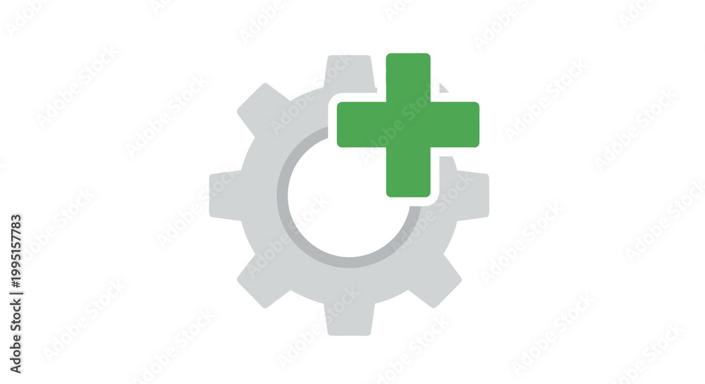 Obraz premium Stylized, minimalist vector graphic of a human brain with a large blue water droplet falling onto its surface, symbolizing hydration and cognitive health.