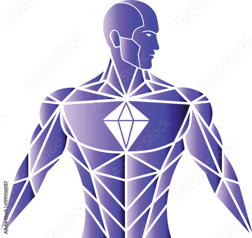 Minimal Gym Logo, Abstract Human Fitness Symbol, Modern Sports and Wellness Branding Icon, Clean Vector Gym Emblem Design